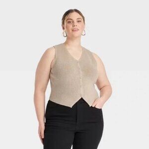 Universal Thread Womens Button Front Sweater Vest